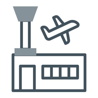Uçak uçuş bilet simgesi