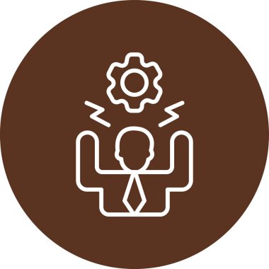 Bir insan simgesinin vektör illüstrasyonu