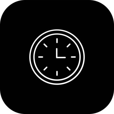 Saat simgesi vektör illüstrasyonu