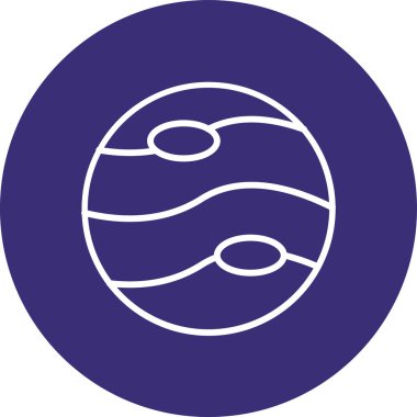 Bir top simgesinin vektör illüstrasyonu