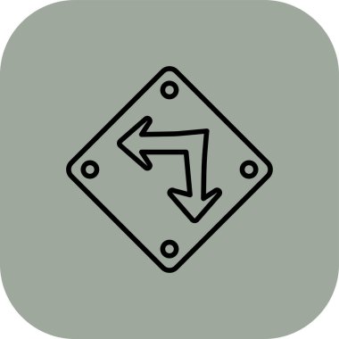 İşaretli okun vektör simgesi