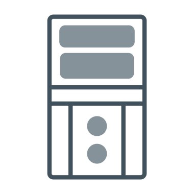 Sunucu. Web simgesi basit illüstrasyon