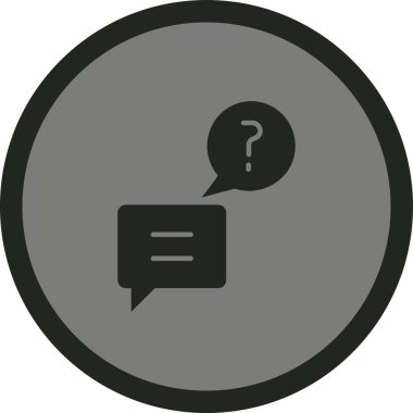 Sohbet simgesinin vektör illüstrasyonu