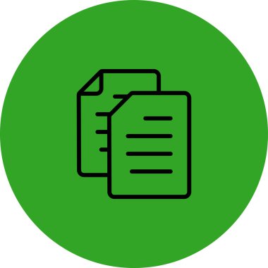 Dosya simgesinin vektör illüstrasyonu