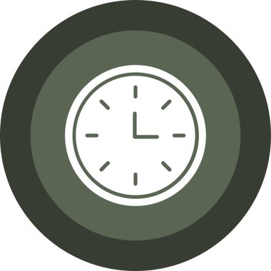 Saat simgesi vektör illüstrasyonu