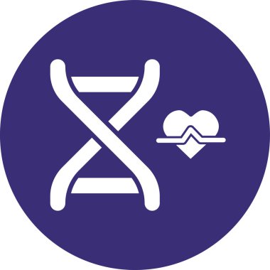 Bir kalp simgesinin vektör illüstrasyonu