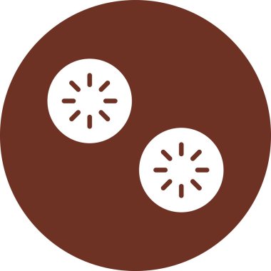 - Şeker. Web simgesi basit illüstrasyon