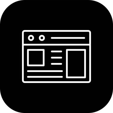 tarayıcı web simge vektör çizim