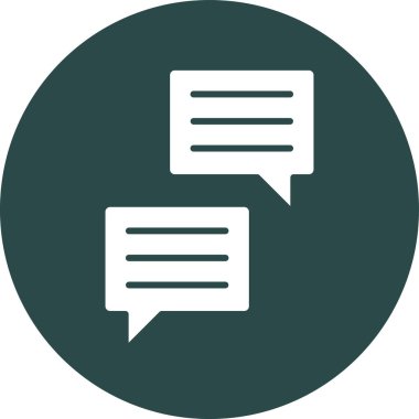 Konuş. Web simgesi vektör illüstrasyonu