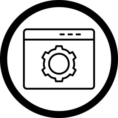 Web simgesi vektör illüstrasyonu