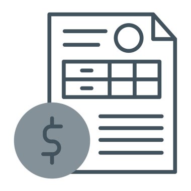 Bill düz vektör simgesi