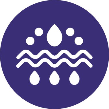 su damlası ikon vektör illüstrasyonu