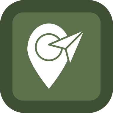 Konum pin simgesinin vektör illüstrasyonu