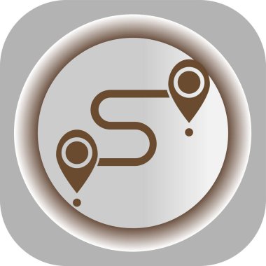 vektör konumu simgesi, basit illüstrasyon