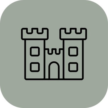 kale simgesi, basit tasarım