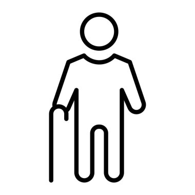 Çubuk simgesi olan kişi, özet biçimi