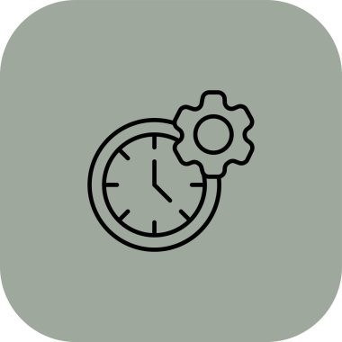 Web, dijital uygulamalarınız için vektör zaman simgesi