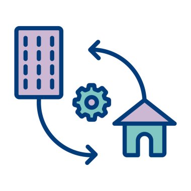 ev simgesi vektör illüstrasyonu