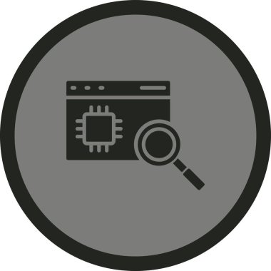 tarayıcı web simgesi basit vektörü.