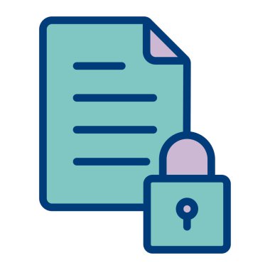 belge simgesi vektör illüstrasyonu