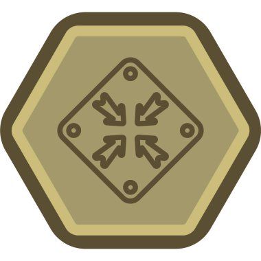 Bir yıldız simgesinin vektör illüstrasyonu