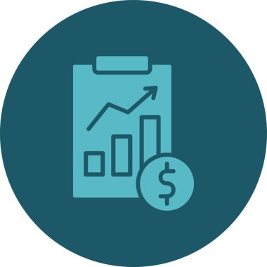 Dolar vektör çember simgesi deseni