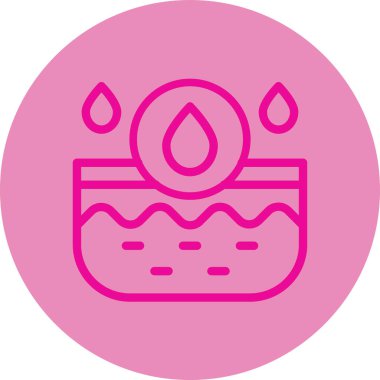 Su damlasının vektör çizimi