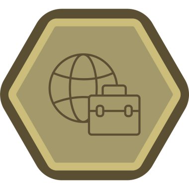 Küresel simge vektör illüstrasyonu