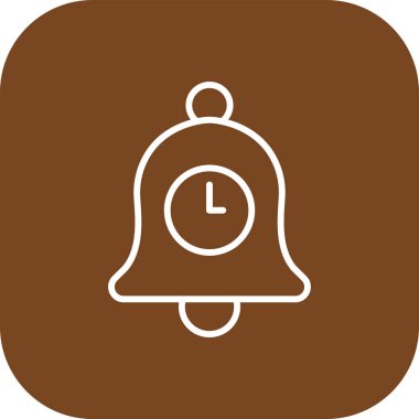 Alarm saat simgesi soyut arkaplanda izole edildi