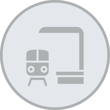 Benzersiz tren vektör simgesi