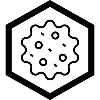 Virüs. Web simgesi basit tasarım