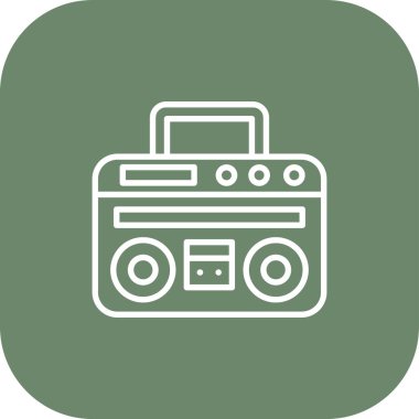 radyo simgesi vektör illüstrasyonu