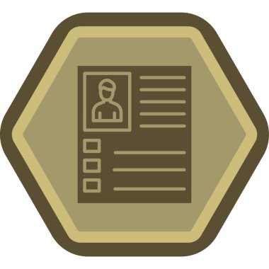 Bir belge simgesinin vektör illüstrasyonu