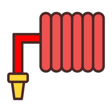 Tek bir elektrik fan simgesinin vektör illüstrasyonu