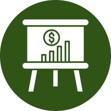 iş grafiği ikon vektör illüstrasyonu