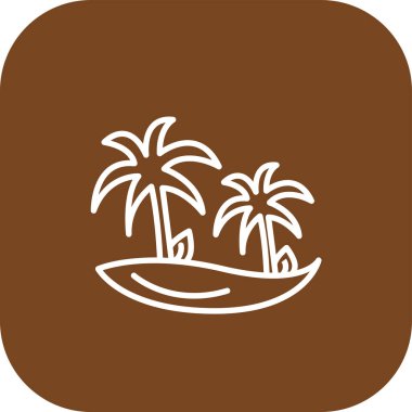 Hindistan cevizi vektör simgesi modern illüstrasyon