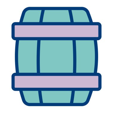 Fıçı. Web simgesi basit illüstrasyon