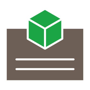 Projeniz için vektör küp simgesi