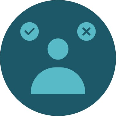 negatif yüzlü üzgün ifade, vektör illüstrasyonu