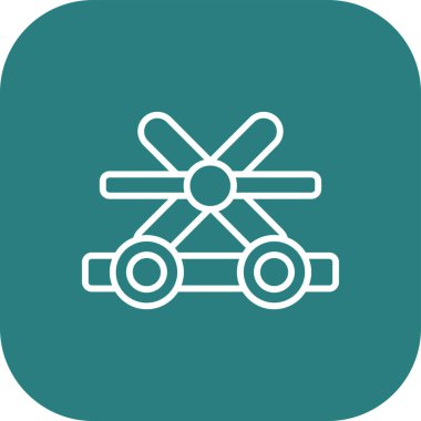 Mancınık Web simgesi, vektör illüstrasyonu