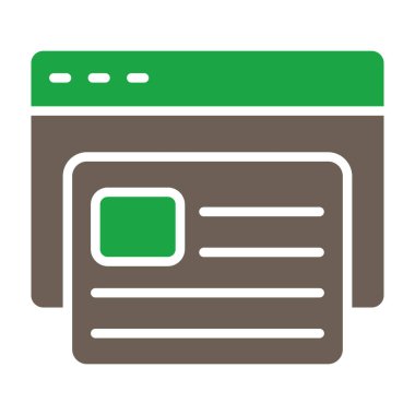 İş ve vektör illüstrasyonu için web simgesi