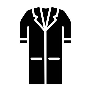 Ceket ikonu vektör illüstrasyon grafik tasarımı ile iş adamı