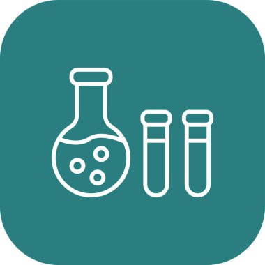 test tübü simgesi soyut bir grupta izole edildi