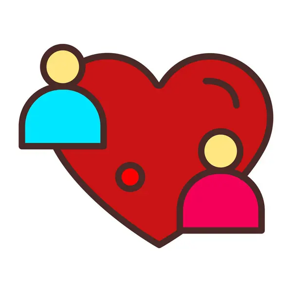 Sevgililer Günü aşk vektörü simgesi