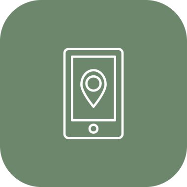 harita işaretleyici düz vektör simgesi simgesi