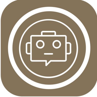 Robot simgesinin vektör illüstrasyonu