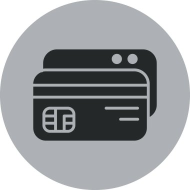 Kart. Web simgesi basit illüstrasyon