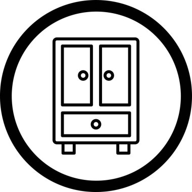 Mobilya modern simgesinin vektör illüstrasyonu