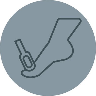 Tek bir izole simgenin vektör illüstrasyonu