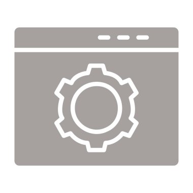 dişli simgesi vektör illüstrasyonu